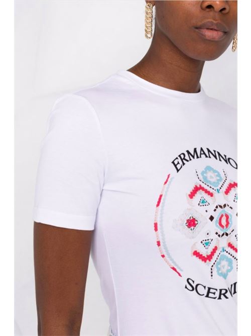 T-shirt with logo ERMANNO SCERVINO | D402L346DUX10601